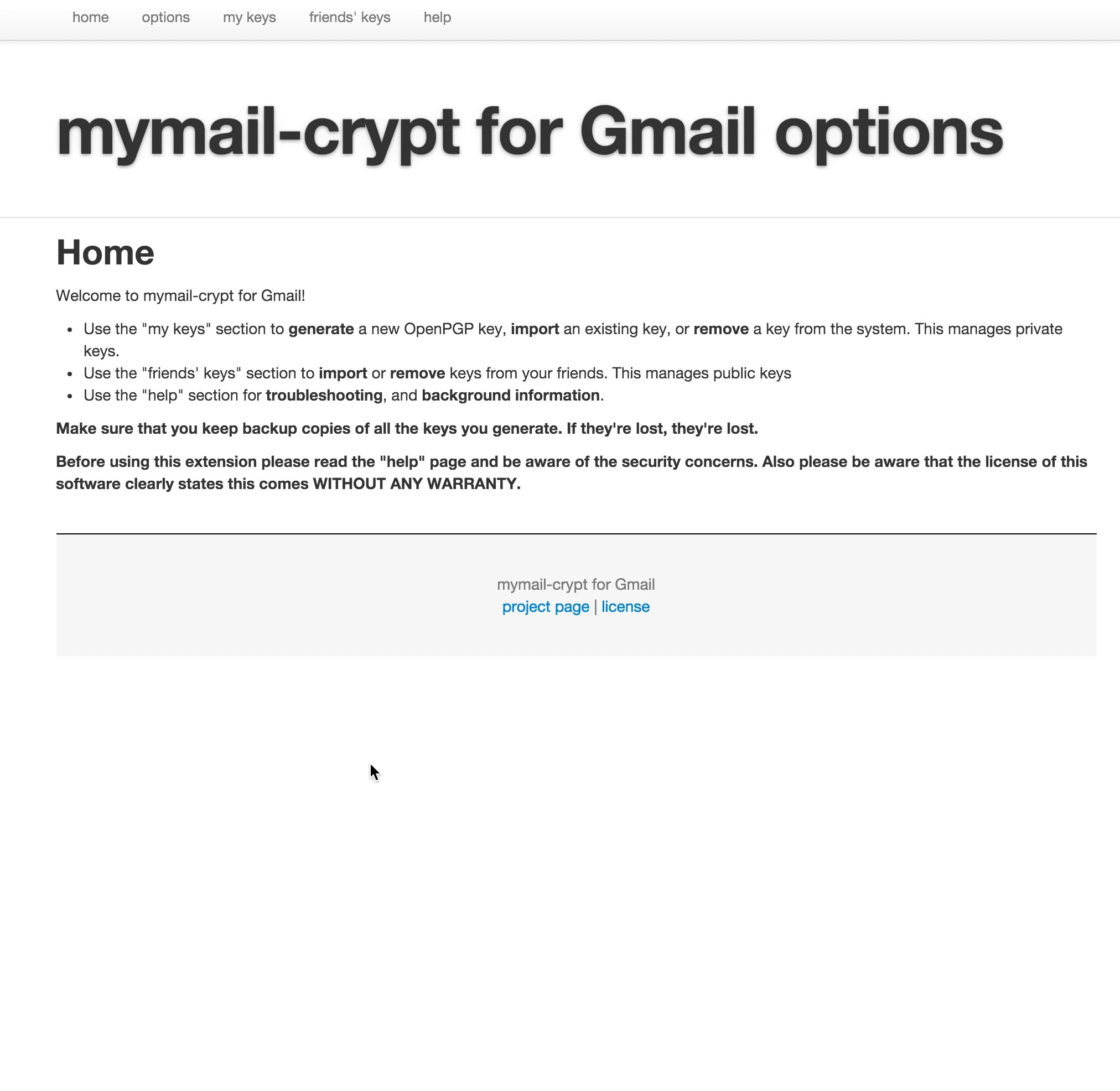 Show Public Key Show Public Key